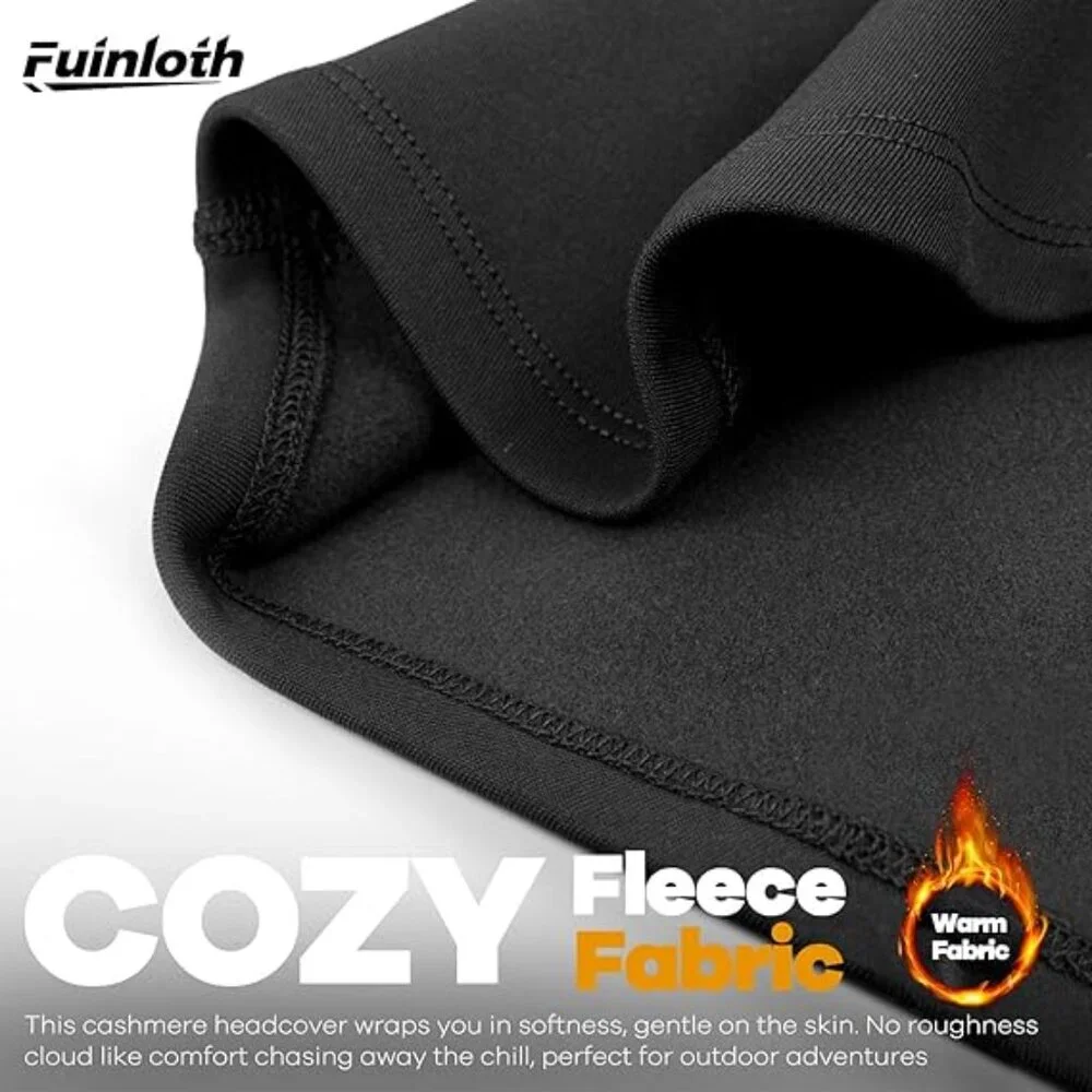 Fuinloth Black Winter Unisex Balaclava Sheisty Ski Mask